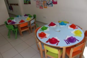 O refeitório da escola Trois Papillons Luanda - Estabelecimento de ensino francês em Luanda